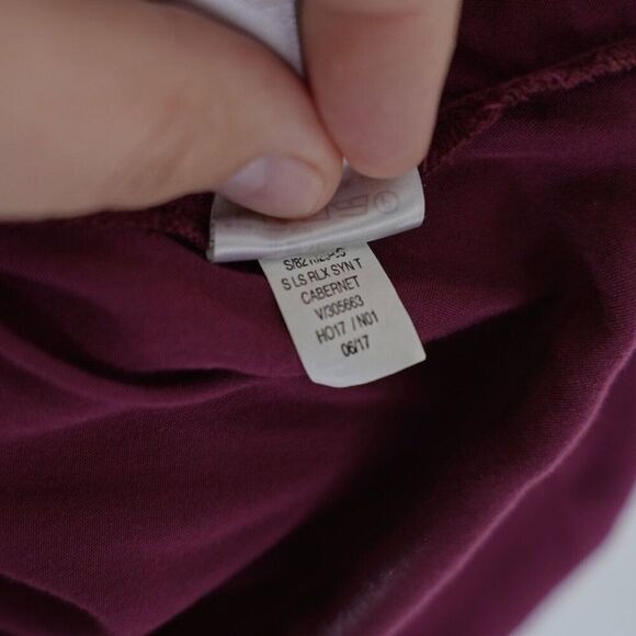 Gap Purple Medium The Tunic‎ Shirt Blouse Long Sleeve 1/2 Button Front - Picture 10 of 10